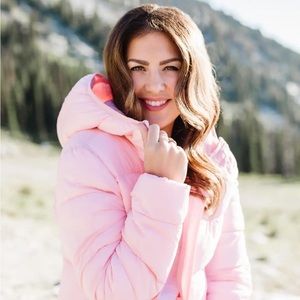 Jillian Harris x Joe Fresh Pink Puffer Jacket